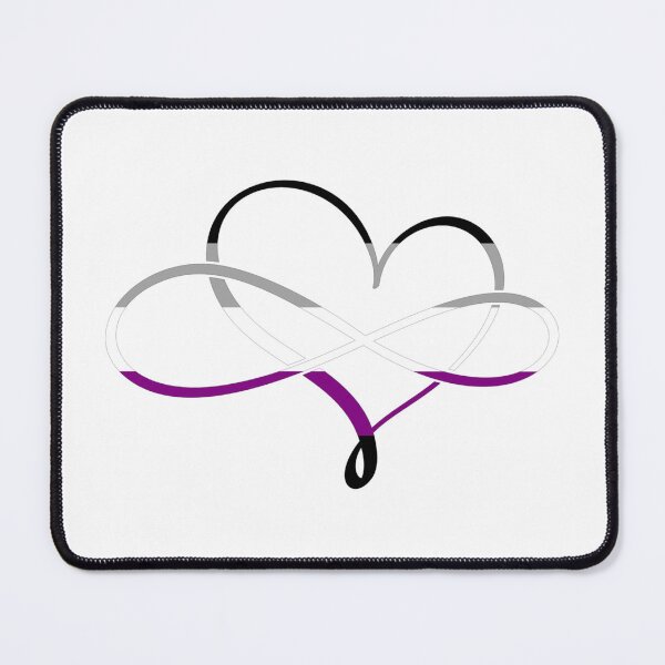 Item preview, Polyamory Heart Asexual Flag designed and sold by MyGayHeart.