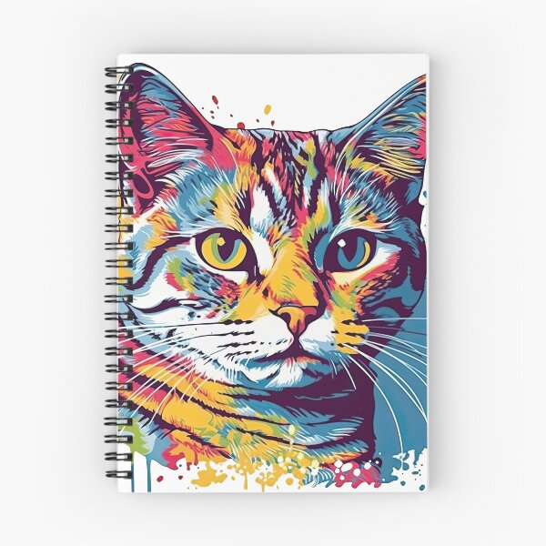 Item preview, Colorful American Shorthair Portrait Art Design - Captivating Feline Creations designed and sold by DooodleGod.