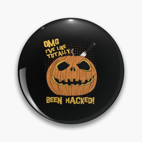 Item preview, OMG I've Been Hacked Funny Halloween Pumpkin designed and sold by flippinsg.