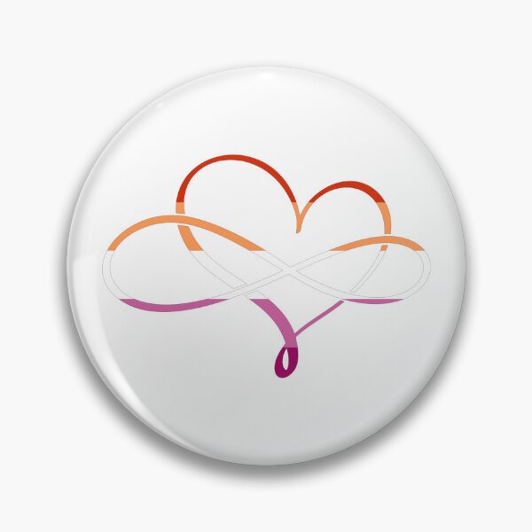 Item preview, Polyamory Heart Lesbian Flag designed and sold by MyGayHeart.
