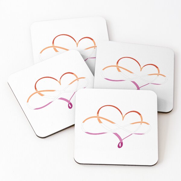 Item preview, Polyamory Heart Lesbian Flag designed and sold by MyGayHeart.