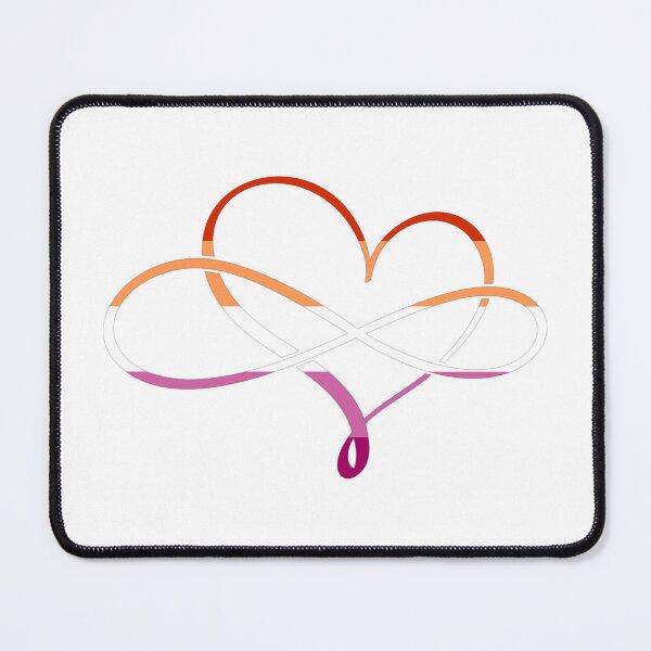 Item preview, Polyamory Heart Lesbian Flag designed and sold by MyGayHeart.