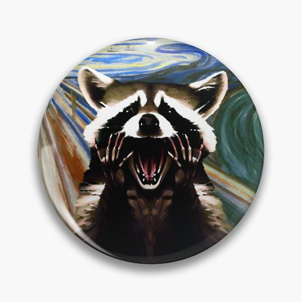 Item preview, Edvard Munch The Scream Raccoon 1983 designed and sold by Hiddenverse.