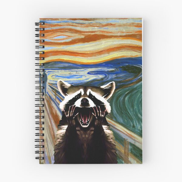 Item preview, Edvard Munch The Scream Raccoon 1983 designed and sold by Hiddenverse.