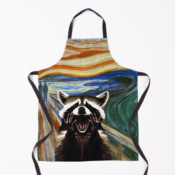 Item preview, Edvard Munch The Scream Raccoon 1983 designed and sold by Hiddenverse.