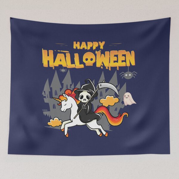 Item preview, Happy Halloween Skeleton Unicorn Designs 	 	 designed and sold by azbdlzbmuaq13.