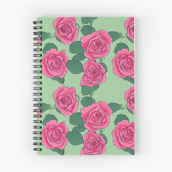 Item preview, Roses with green background pattern designed and sold by wonderxwander.