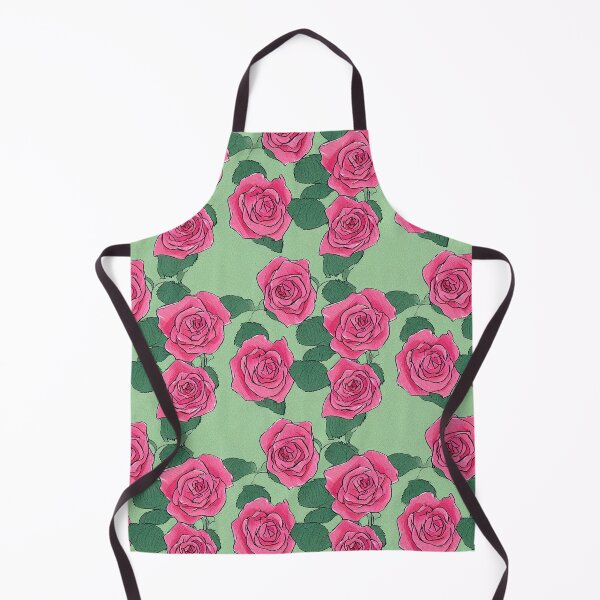 Item preview, Roses with green background pattern designed and sold by wonderxwander.