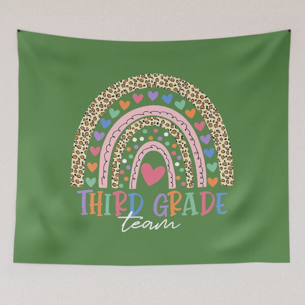 Item preview, Third Grade Team Leopard Rainbow Back To School  	 designed and sold by kxkoajjmva17.