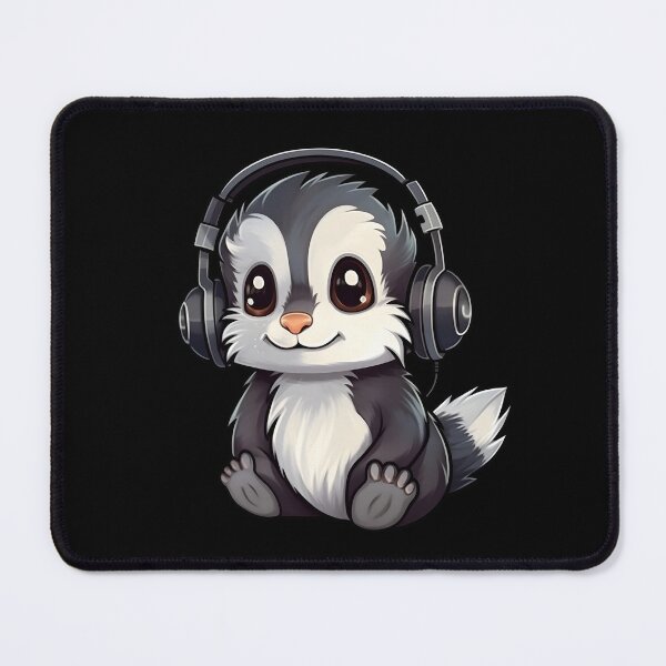 Item preview, Cute Skunk Music Listener designed and sold by mvnchkinz.