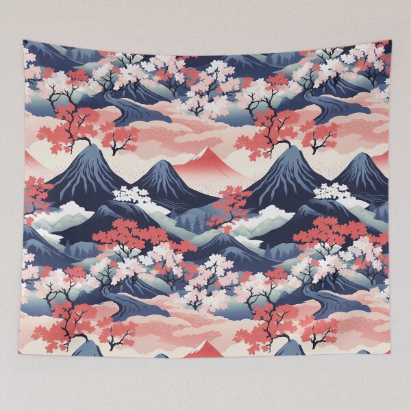 Item preview, Serene Beauty of Japan, Japanese Pattern, Traditional Painting Artwork | Nihonga style designed and sold by KameliaStudio.