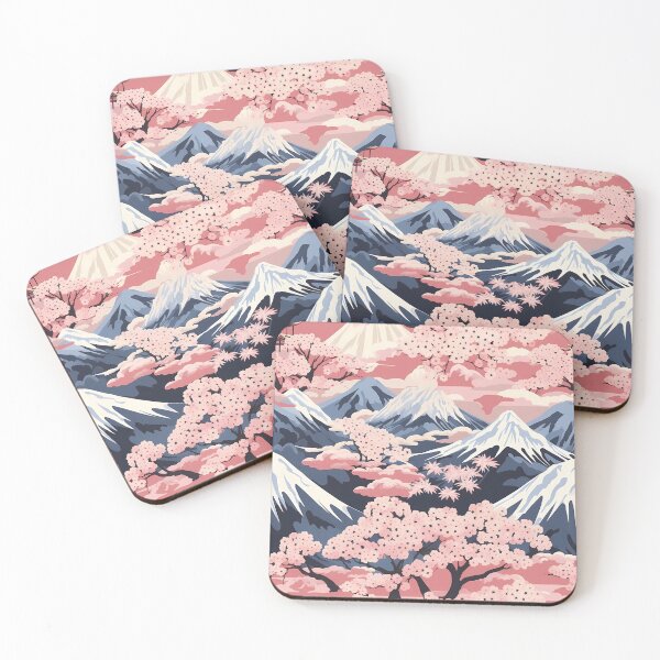 Item preview, Serene Beauty of Japan, Japanese Pattern, Traditional Painting Artwork | Nihonga style designed and sold by KameliaStudio.
