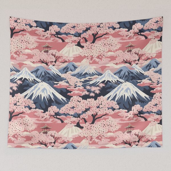 Item preview, Serene Beauty of Japan, Japanese Pattern, Traditional Painting Artwork | Nihonga style designed and sold by KameliaStudio.