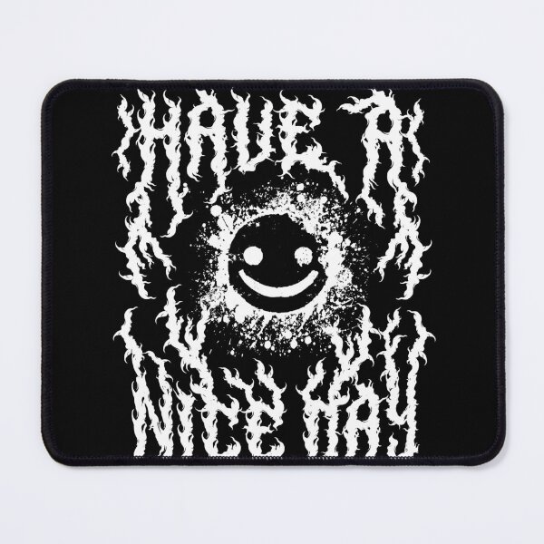 Item preview, Have a Nice Day Heavy Metal Font Back Print designed and sold by PUFFYP.