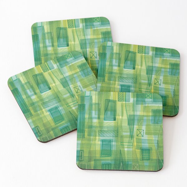 Item preview, Complex Abstraction in Green designed and sold by Alexandria Levin.