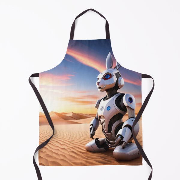 Item preview, Robot rabbit in the desert designed and sold by Reunimage.