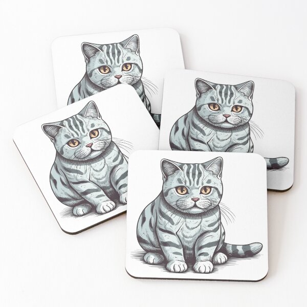 Item preview, American Shorthair Cartoon Tee: Funny Feline Design for Playful, Humorous Cat designed and sold by DooodleGod.