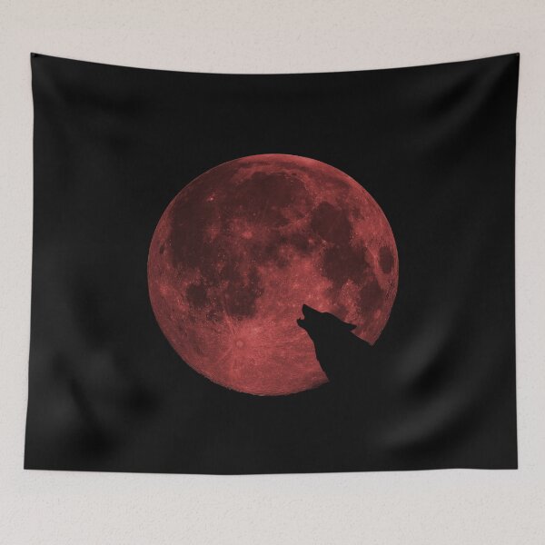 Item preview, Wolf Howling Blood Moon designed and sold by flippinsg.