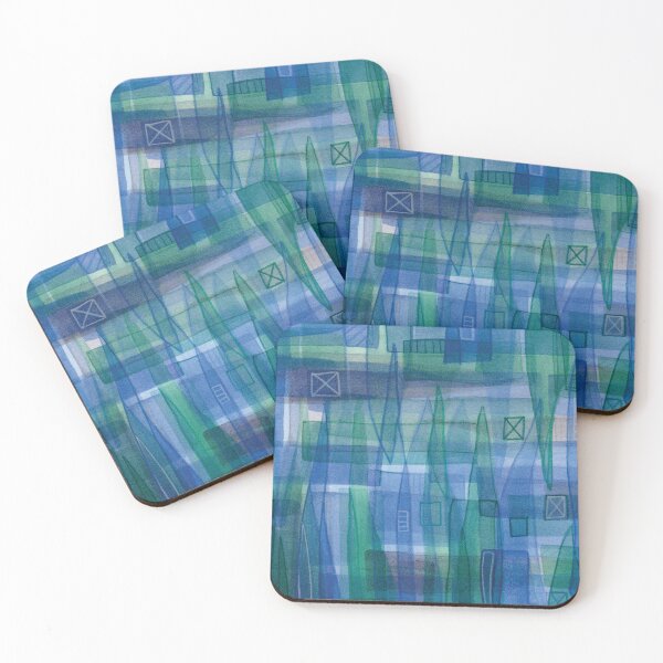 Item preview, Complex Abstraction in Blue designed and sold by Alexandria Levin.