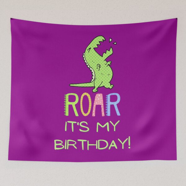 Item preview, Happy Its My Birthday Roar Dinosaur 	 	 designed and sold by mplaqasdn78.