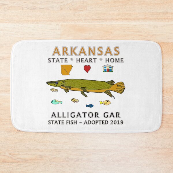 Item preview, Arkansas - Alligator Gar - State, Heart, Home - State Symbols designed and sold by Colleen Macomber.