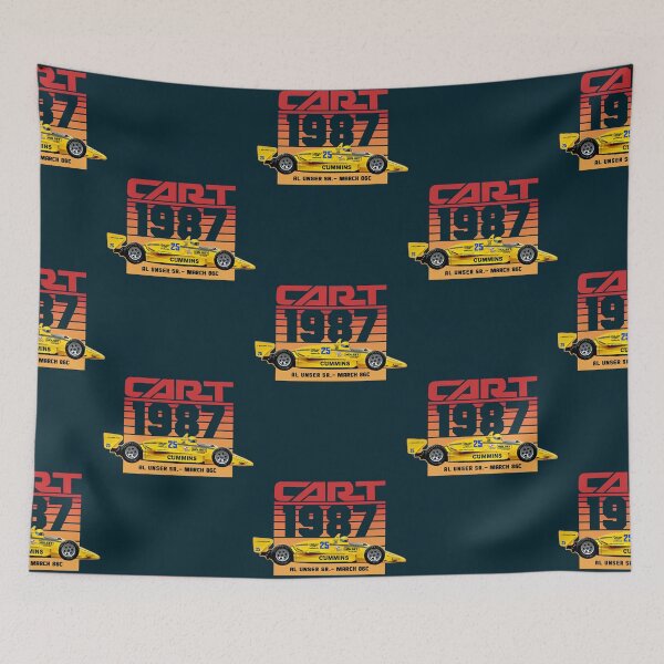 Item preview, Al Unser 1987 Cart Indy 80s retro style designed and sold by nyerna4.