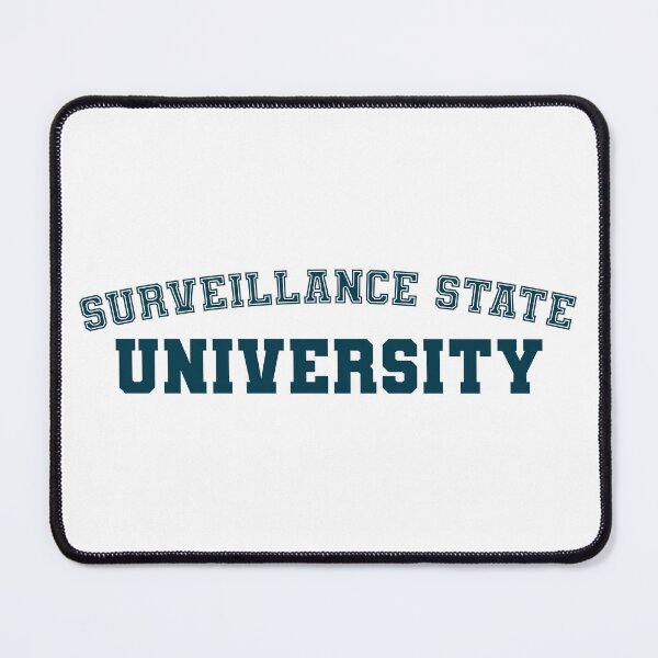 Item preview, Surveillance State University Varsity Text designed and sold by AuntieVaxxer Official Shop.