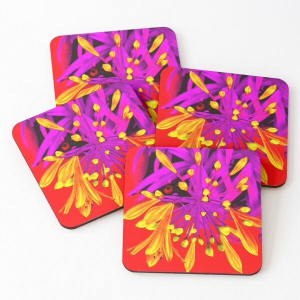 Item preview, African Lily flower in Abstract hot wield colors by Iritof designed and sold by iritof.