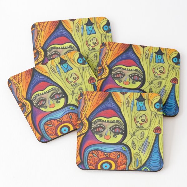 Item preview, Folk Art Babushka designed and sold by EpicFoxArt.
