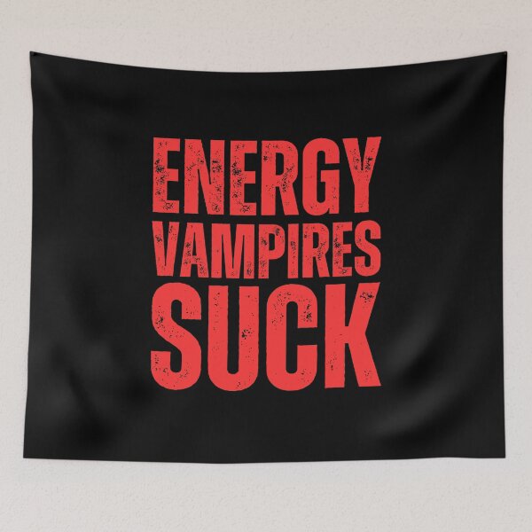 Item preview, Energy Vampires Suck designed and sold by FunnyFactDesign.