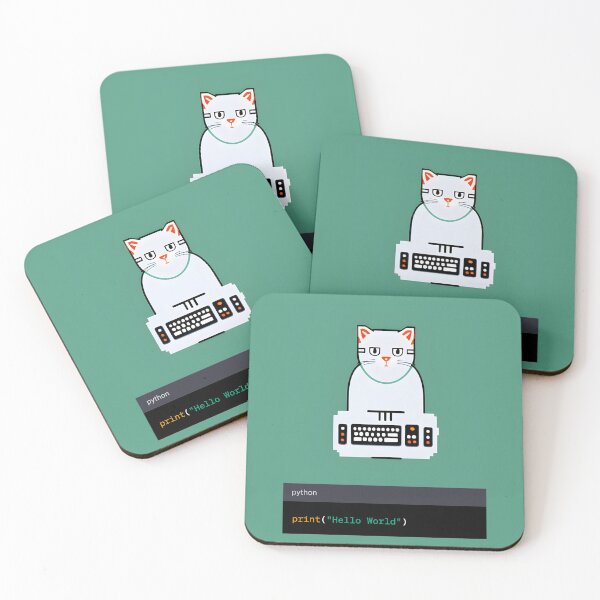Item preview, Cat Programmer : Hello World Python designed and sold by AureStyle.