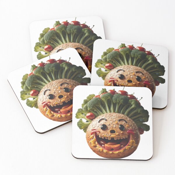 Item preview, Veggie-faced Hamburger Design: A Fun and Creative Foodie Graphic designed and sold by gallofoto.