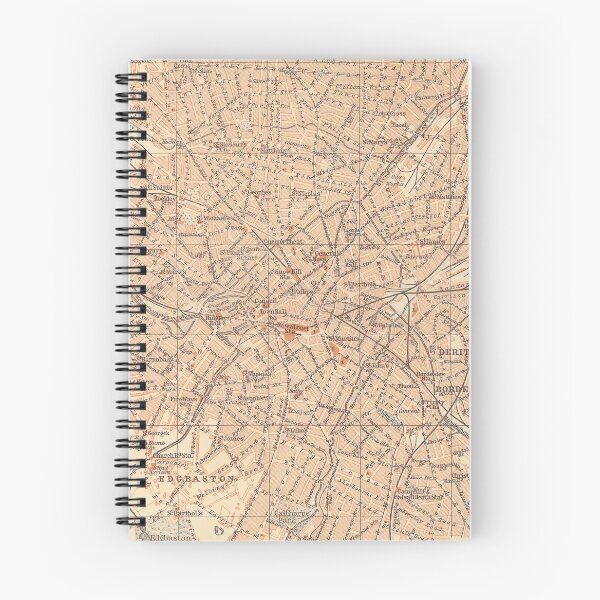 Item preview, Vintage Map of Birmingham England (1910) designed and sold by BravuraMedia.