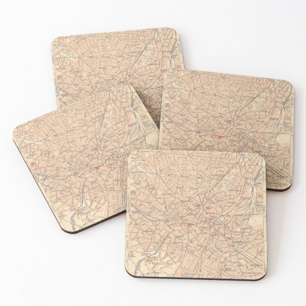 Item preview, Vintage Map of Birmingham England (1910) designed and sold by BravuraMedia.