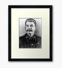 Stalin photo portrait Framed Print