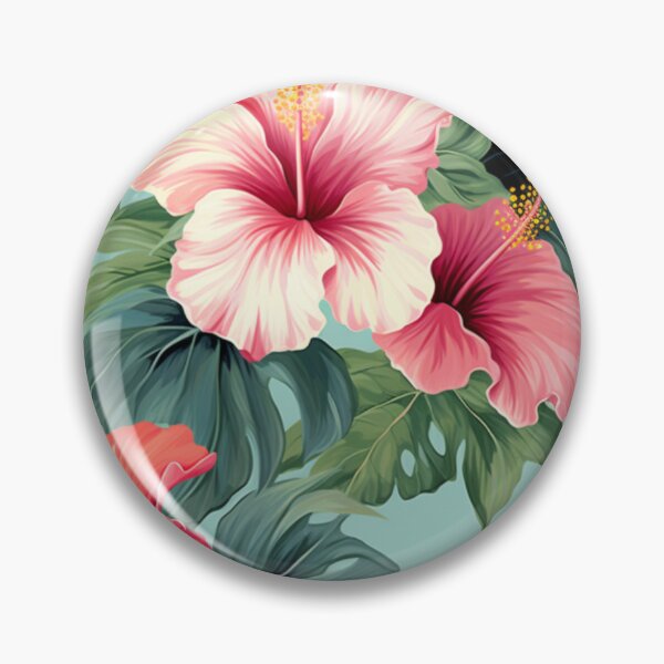 Item preview, Pink and Red Hibiscus Pattern  designed and sold by EpicFoxArt.