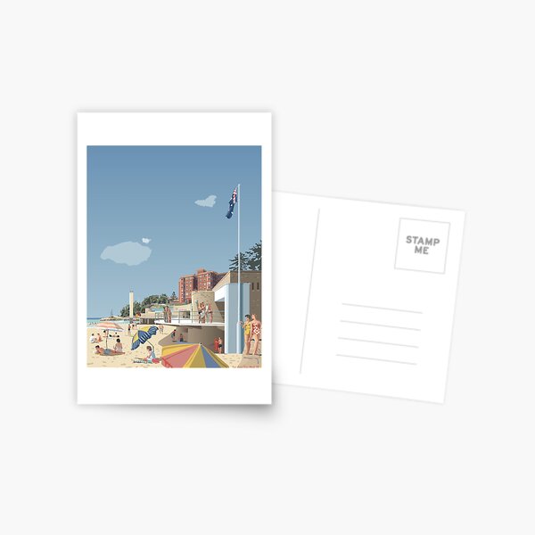 Item preview, Manly Beach, Sydney 1951 designed and sold by contourcreative.