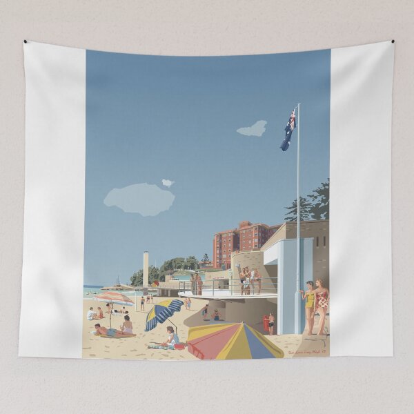Item preview, Manly Beach, Sydney 1951 designed and sold by contourcreative.