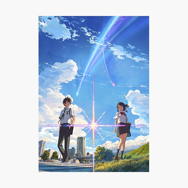 kimi no na wa // your name front textless BEST RES Photographic Print