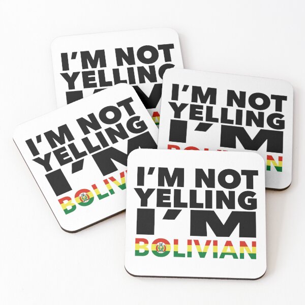 Item preview, Bolivian present - i'm not yelling, i'm Bolivian - Bolivian gifts - Bolivian flag - Bolivian Gift - Bolivian Decor - Bolivia designed and sold by babaorum.