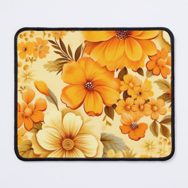 Item preview, Orange and Yellow Summer Flowers Pattern  designed and sold by EpicFoxArt.