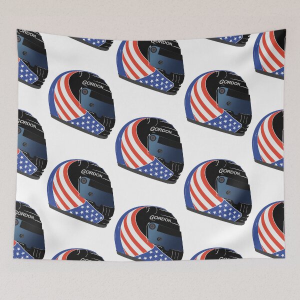 Item preview, All AmericanRobby Gordon helmet designed and sold by avrine2.