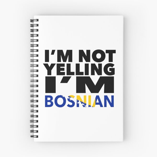 Item preview, Bosnian present - i'm not yelling, i'm Bosnian - Bosnian gifts - Bosnian flag - Bosnian Gift - Bosnian Decor - Bosnia-Herzegovina designed and sold by babaorum.