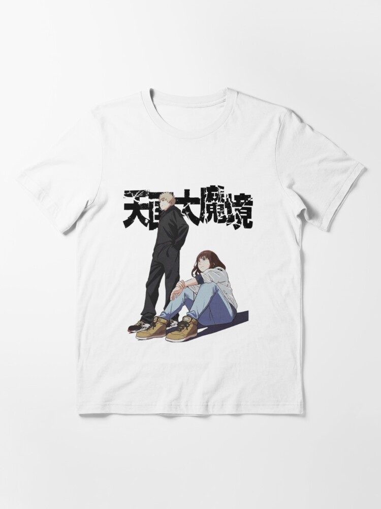 Tengoku Daimakyou Anime T Shirts Man Maru Kiruko Letter Print