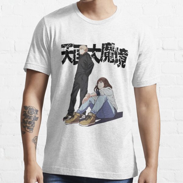 Tengoku Daimakyou Anime T Shirts Man Maru Kiruko Letter Print