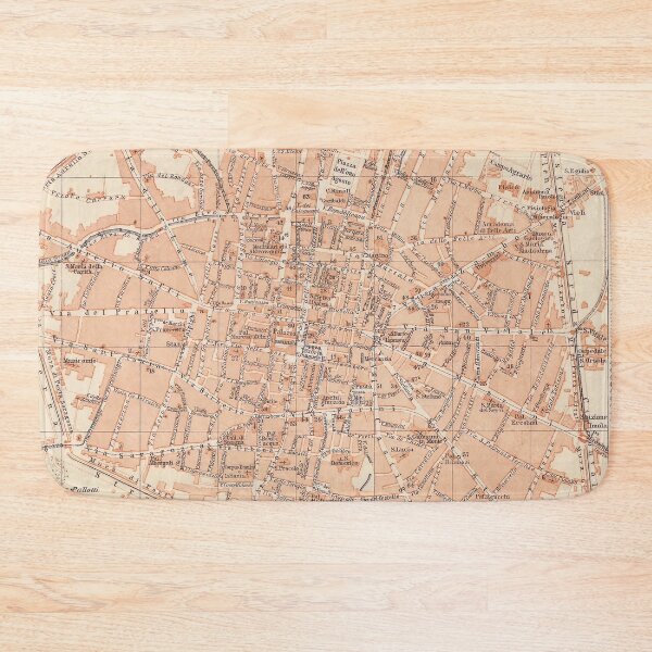 Item preview, Vintage Map of Bologna Italy (1909) designed and sold by BravuraMedia.