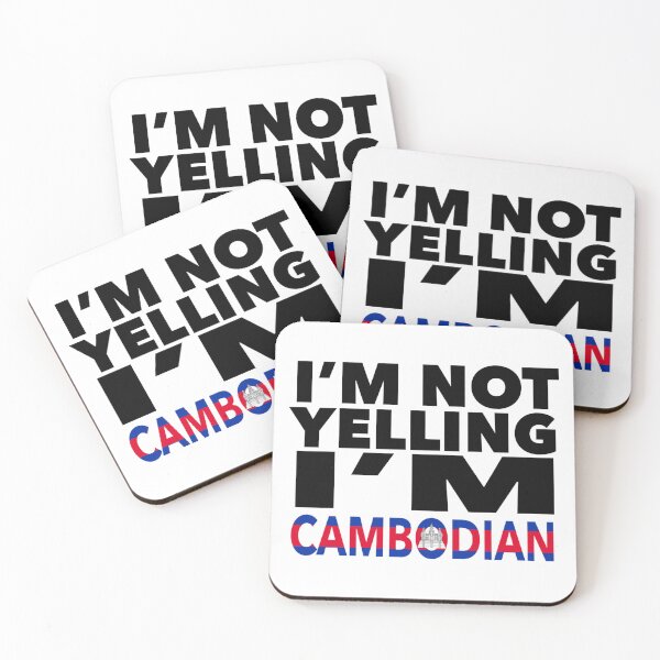 Item preview, Cambodian present - i'm not yelling, i'm Cambodian - Cambodian gifts - Cambodian flag - Cambodian Gift - Cambodian Decor - Cambodia designed and sold by babaorum.