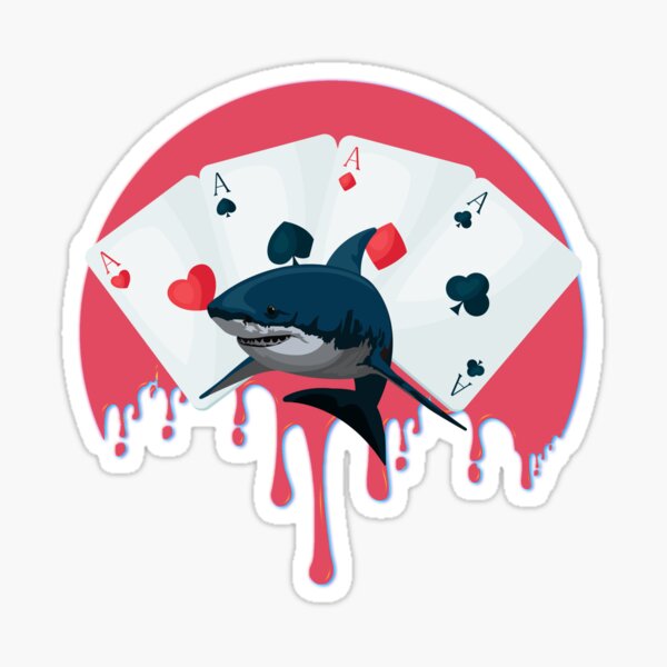 Card Shark - White - Las Vegas - Sticker