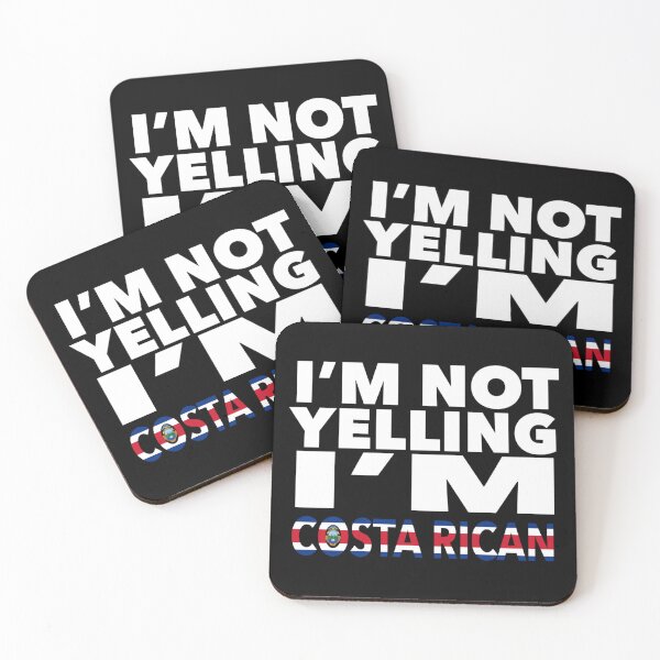 Item preview, Costa Rican present - i'm not yelling, i'm Costa Rican - Costa Rican gifts - Costa Rican flag - Costa Rican Gift - Costa Rican Decor - Costa Rica designed and sold by babaorum.