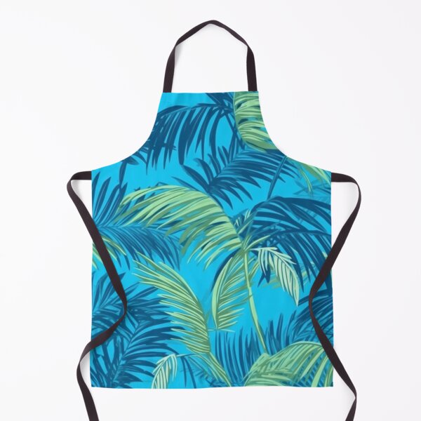 Item preview, Simple tropical palm trees pattern blue soft pastel background designed and sold by imagenia.